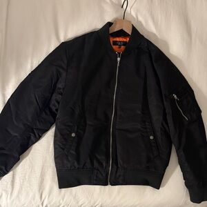 Rag and Bone Black Men’s Bomber Jacket Size Medium